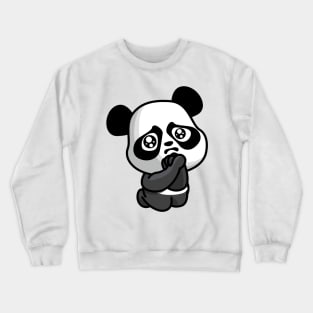 Cute and Adorable Crying Baby Panda Animal Crewneck Sweatshirt